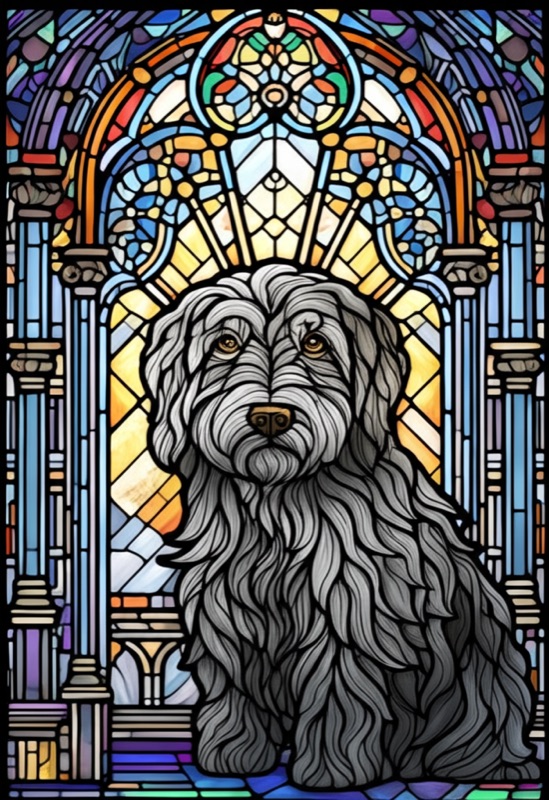 AI styled dog portrait